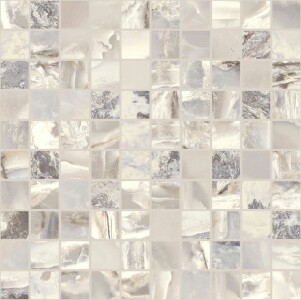 Мозаика 767761 Onyx&More White Blend Satin Mosaico 3x3 30x30
