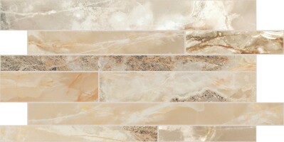 Мозаика 767771 Onyx&More Golden Blend Glossy Modulo Listello SF 30x60