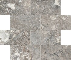 Мозаика 767713 Onyx&More Silver Porphyry STR Modulo Muretto 6mm 7,5x15 30x30
