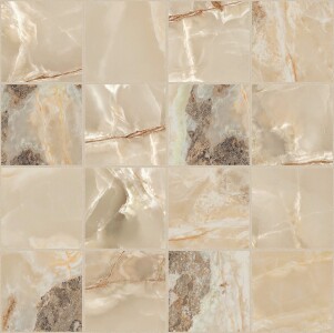 Мозаика 767782 Onyx&More Golden Blend Satin Mosaico 6mm 7,5x7,5 30x30