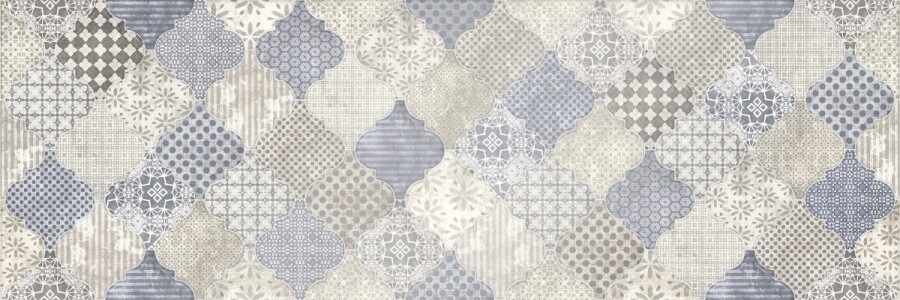 Плитка MA2S041DT Majolika Blue вставка A 20x60