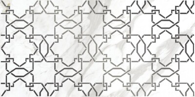Плитка A16015 вставка Royal stone узор белый 29,8x59,8