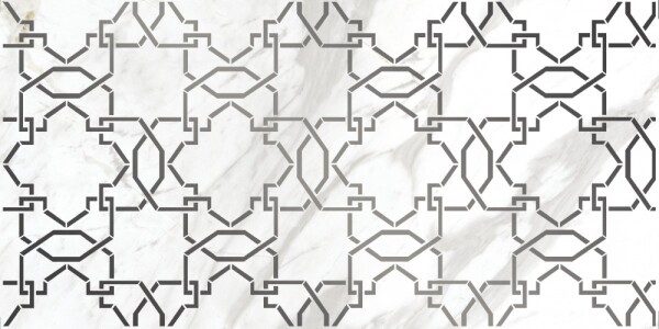 Плитка A16015 вставка Royal stone узор белый 29,8x59,8