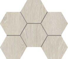 Мозаика Мозаика KW00 Kraft Wood Nordic Hexagon структурированный 25x28,5