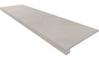 Ступени Комплект GF01 Graffito Light Grey (Ступень 33x120 неполированный прямоугольный бортик без насечек + Подступенок 14,5x120)