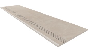Ступени Ступень GF02 Graffito Light Beige неполированный с насечками 30x120