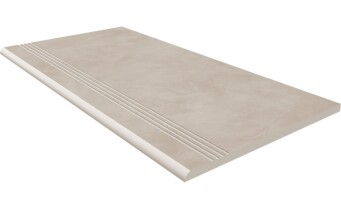 Ступени Ступень GF02 Graffito Light Beige неполированный с насечками 30x60