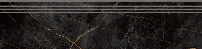 Ступени Stage Granite Sandra Black / Ступень Гранит Сандра Черно-оливковый LR насечки 1200х300