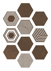 Керамогранит Pier17 Hexa Copper 23,2x26,7