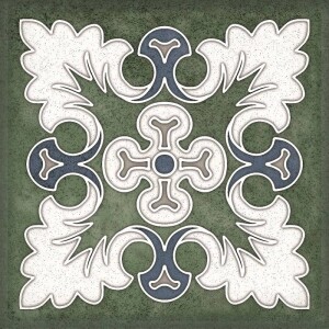 Плитка Smalto Decor Verde 1 15x15