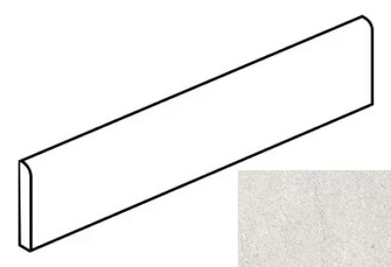 Керамогранит K-2080/MR/p01 Плинтус Gradient Белый 76x1200x10