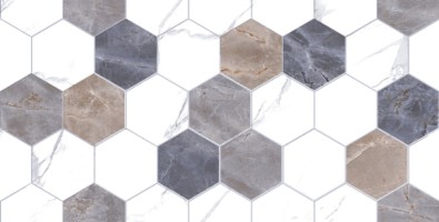 Плитка TP3628H Декор Дамон Гексагон ректификат 30x60