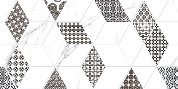 Плитка TP3628H2 Декор Дамон Ромбы ректификат 30x60