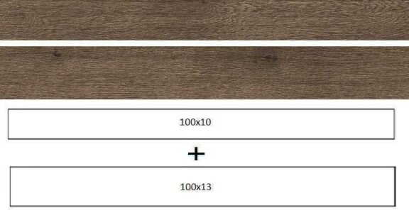 Керамогранит Woodreal Marrone 130x1000 / 100х1000 мм