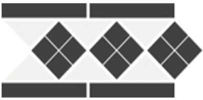 Керамогранит Border LISBON-1 with 1 strip Stand.(Tr.16 Dots 14 Strips 14) 28х15