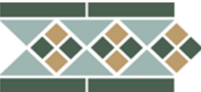 Керамогранит Border LISBON with 1 strip (Tr.13 Dots 18+03 Strips 18) 28х15