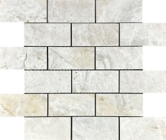 Мозаика Mosaic Lumix White Brick Bone 346x297