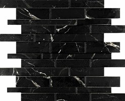 Мозаика Mosaic Estrada Nero Brick bone Mix 30x36