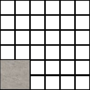 Мозаика K9519238R001VTE0 Quarstone Мозаика Серый 7Рек R10B 5X5 30x30