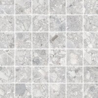 Мозаика K9474338R001VTE0 Ceppostone Мозаика Серый Матовый R10B 7Рек 5x5 30х30
