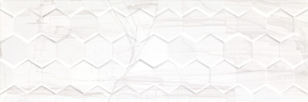 Плитка Ceramika Konskie Brennero White Hexagon 25x75