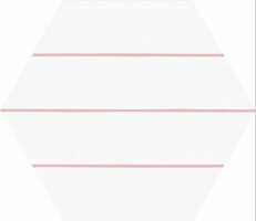 Керамогранит Codicer Hex. Porto Savona Pink 25x22