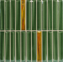 Декор Monopole Decor Melody Royal Green Gold 20x20