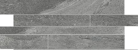 Casa Dolce Casa Stones and More 2.0 742282 Burl Gray Matte Modulo Listello Sfalsato 30x60