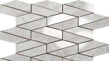 Impronta italgraniti Lux Experience MW07MESAM Grigio Versilia Mosaico Esagona Allungato Mix 25,5x29,5
