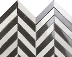 Impronta italgraniti Lux Experience MW32MCHL Helsinki White/Pietra Grey Mosaico Chevron Lap 26x30