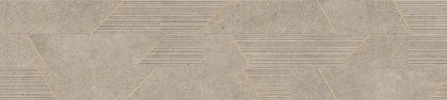Impronta italgraniti Silver Grain SI04EAMB Taupe Listello Mix Bronzo 20x120