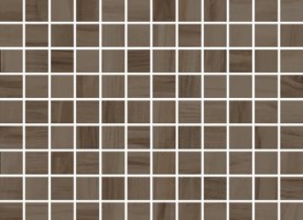 Monocibec Ceramiche Charm 108386 Brown Mosaico 2.5x2.5 Su Rete 30x30