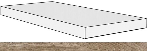 Rex Ceramiche Selection Oak 738142 Amber Oak Angolo Gradino DX/SX Ret 40x120
