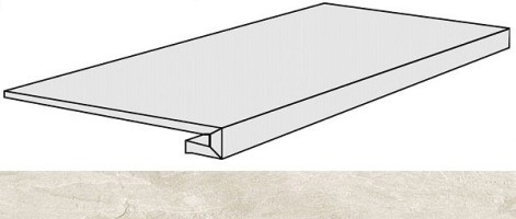 Rex Ceramiche Ardoise 739319 Blanc Gradino 33x120