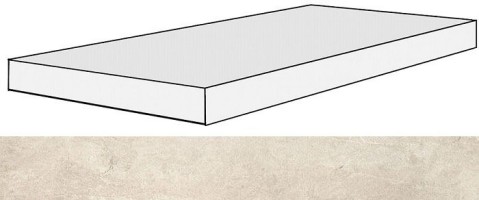 Rex Ceramiche Ardoise 739332 Ivoire Ang Gradino SX 33x120