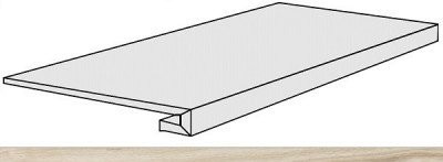 Rex Ceramiche Planches 756097 Amande Gradino 40x120