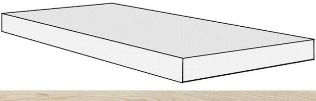 Rex Ceramiche Planches 756112 Amande Angolo Gradino DX/SX 40x120