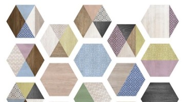ITT Ceramic Art Deco Hexa Mix (15 вариаций рисунка) 23,2x26,7