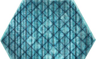 ITT Ceramic Tribu Hexa Blue Matt 23,2x26,7