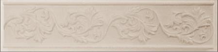 Бордюр Fresco Цветочный Кремовый Матовый 6х25 (K943030)